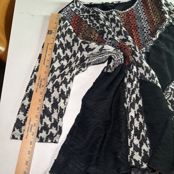 Ali Miles Abstract Print Tunic Sweater Womens 2X Plus Art to Wear Multicolor EUC - Picture 8 of 11